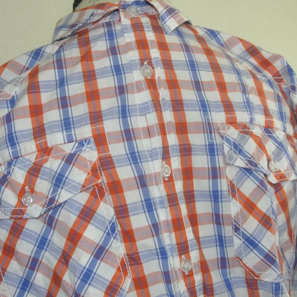 Forever 21 Mens Fitted Fall Autumn Colors Button - Picture 12 of 16